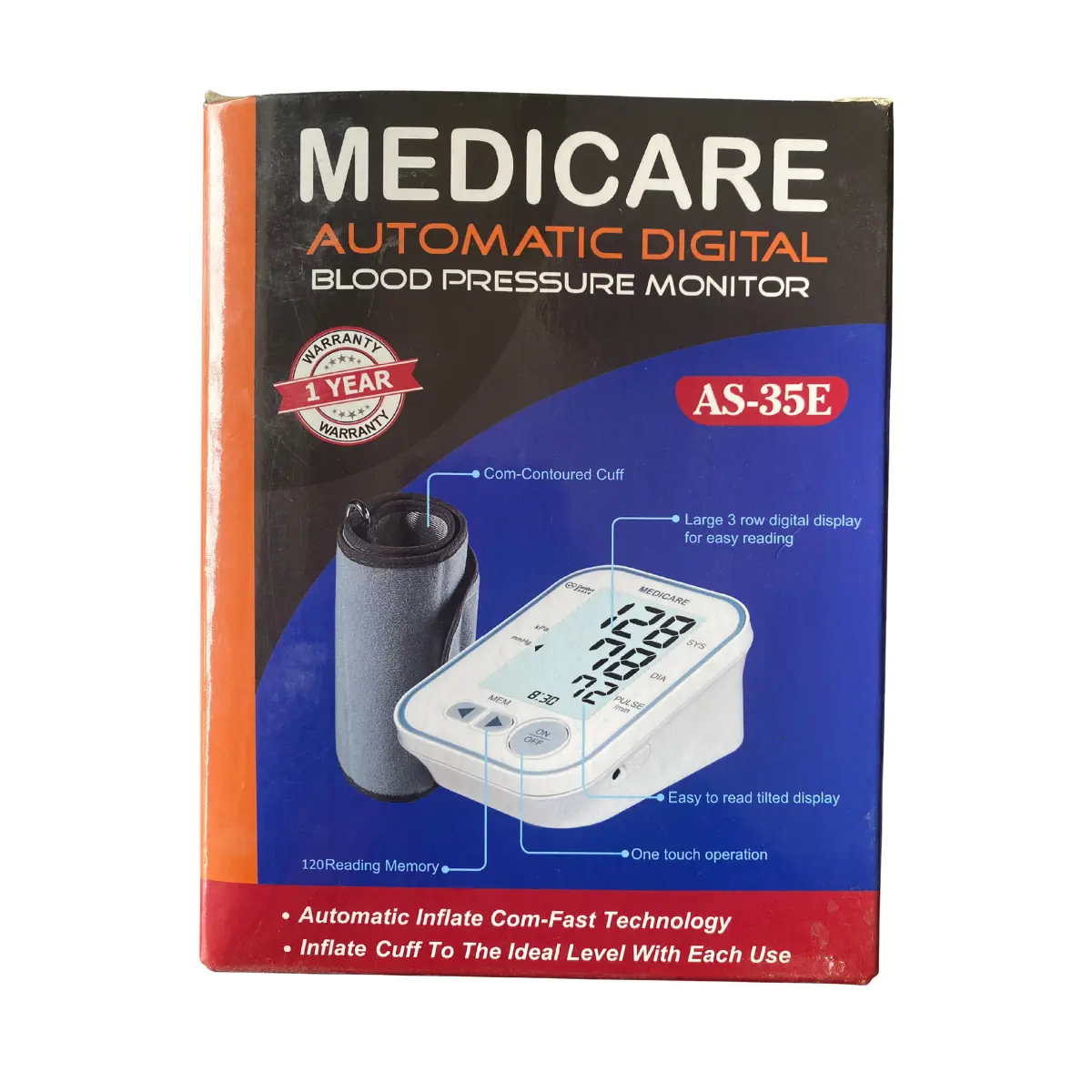 100% Genuine Medicare AS-35E Rechargeable BP Monitor Pakistan