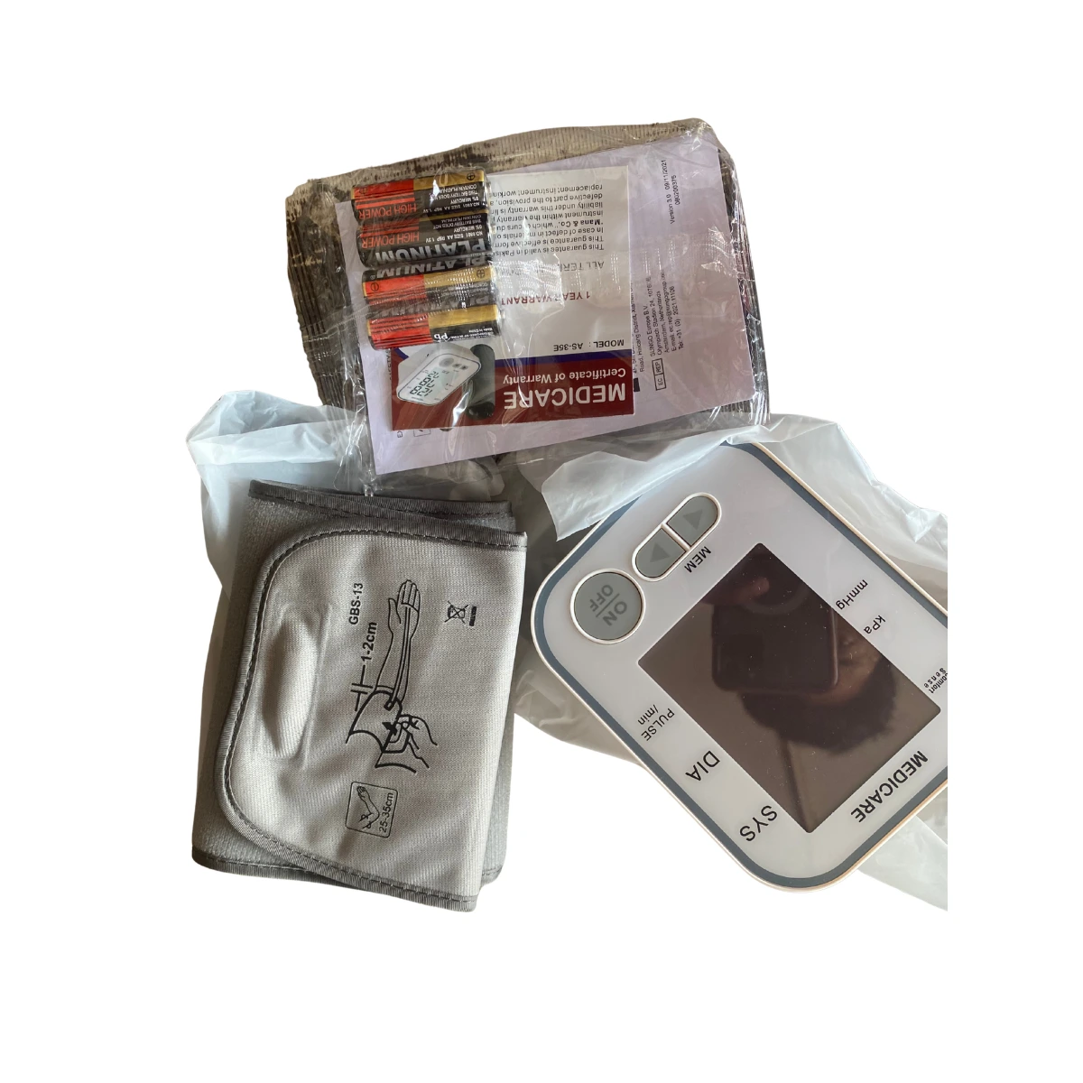 Medicare AS-35E standard digital blood pressure testing machine for home