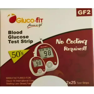 Glucofit Glucose Test Strips 50 Pack (2x25 Vials)