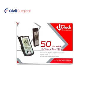 UCheck Glucose Test Strips 50 Pack (2x25 Vials)